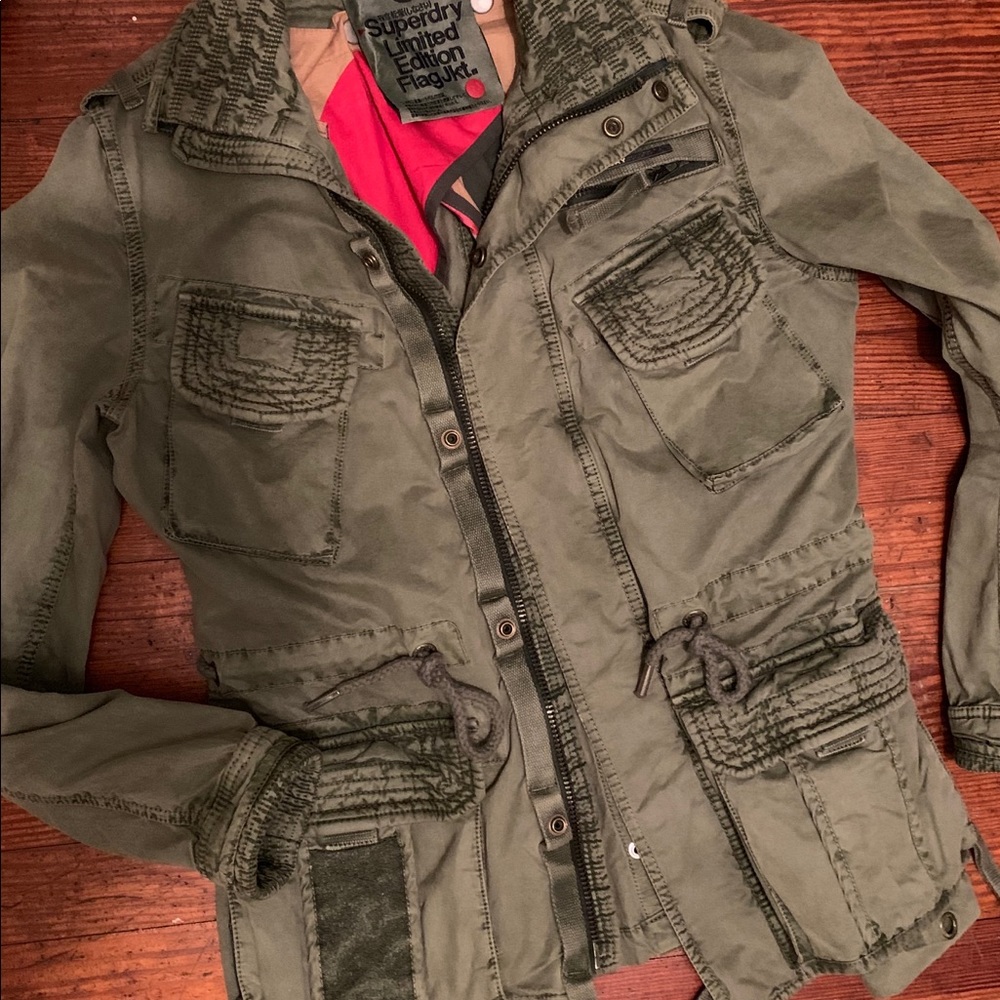 SUPERDRY moto/military style jacket!